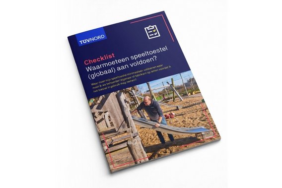 Cover van de checklist voor het voldoen aan veiligheidseisen voor speeltoestellen.