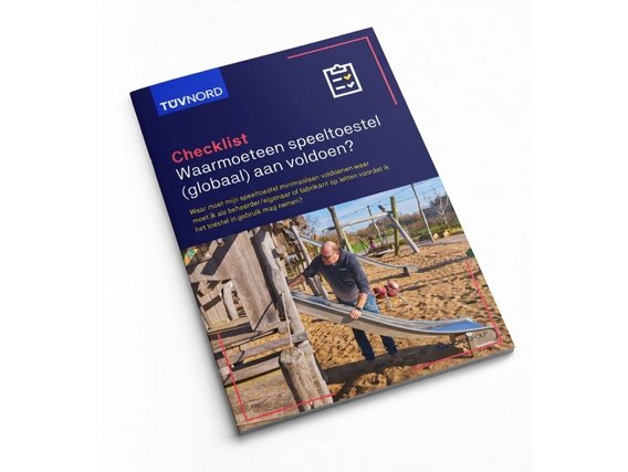 Cover van de checklist voor het voldoen aan veiligheidseisen voor speeltoestellen.