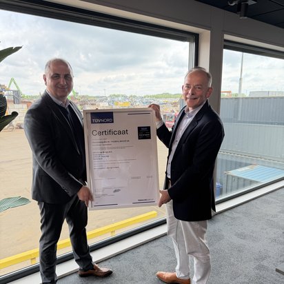 Certificaat uitreiking TÜV NORD Nederland Certificaat uitreiking TÜV NORD Nederland